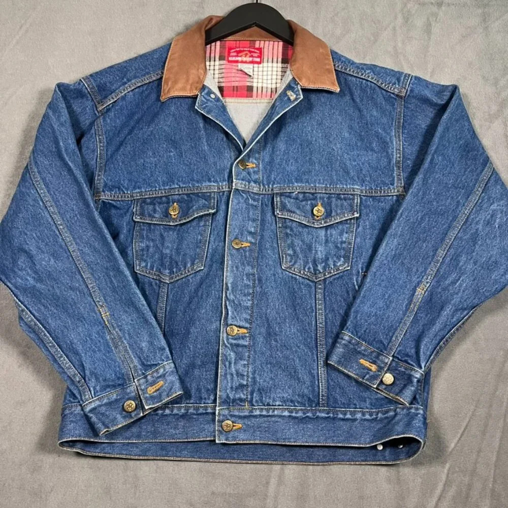 Vintage 90s Marlboro Country Denim Jacket Large Like New